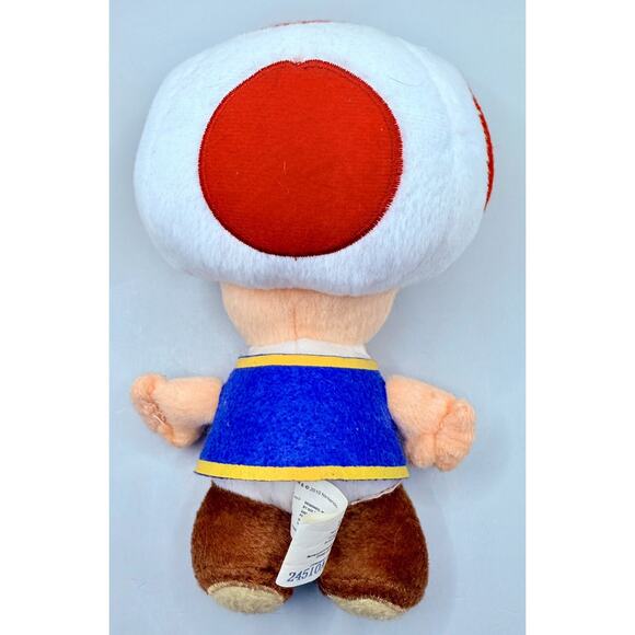 Super Mario Bros Plush Lot Of 6 Mario Toad Green Yoshi Rare Art 2010 - Picture 16 of 16